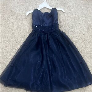 Elegant Navy Blue Kids Dress